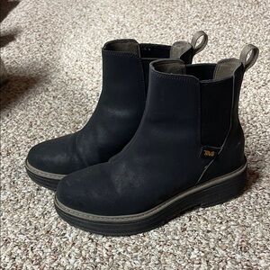 Teva Black Slip-On Boots